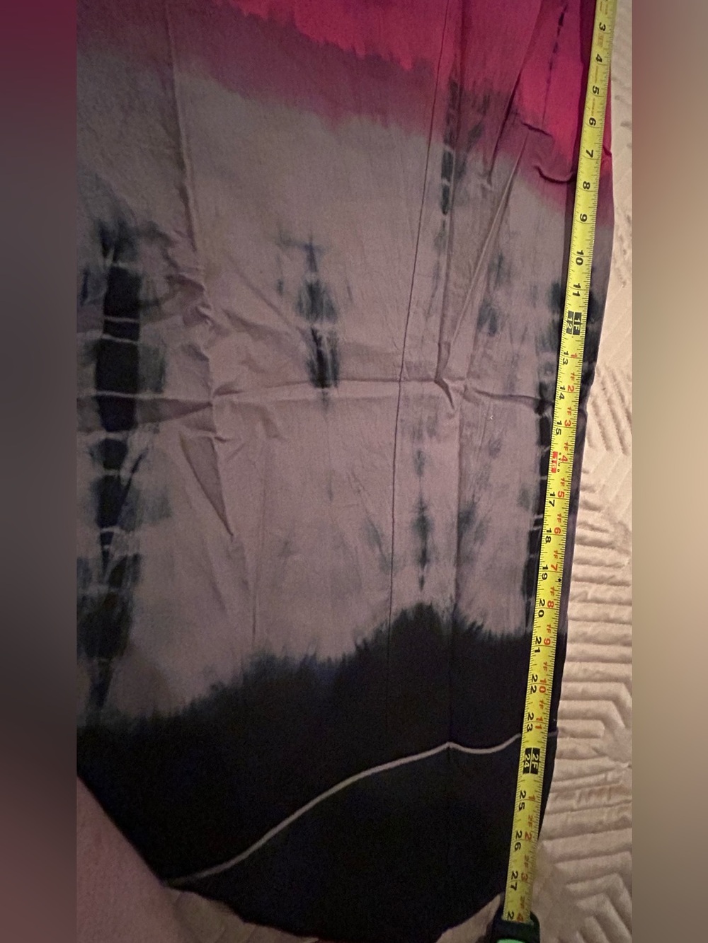 New Mix Nouveau Tie Dye Skirt size 8 Black/Fushia - Picture 4 of 11